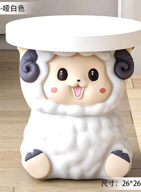 卡通卧室玄关换鞋凳落地摆件家居装饰品创意床头柜置物架乔迁礼品