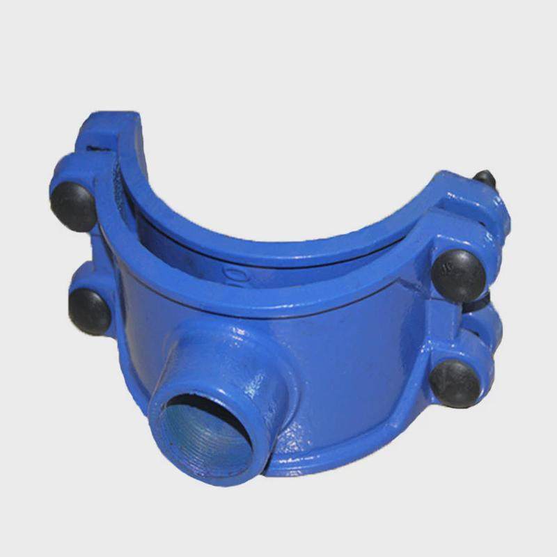 PVC管道丝扣分水器球墨铸铁两合分水卡子攻丝分水鞍座,淘宝优惠券,粉丝福利购,淘宝优惠卷