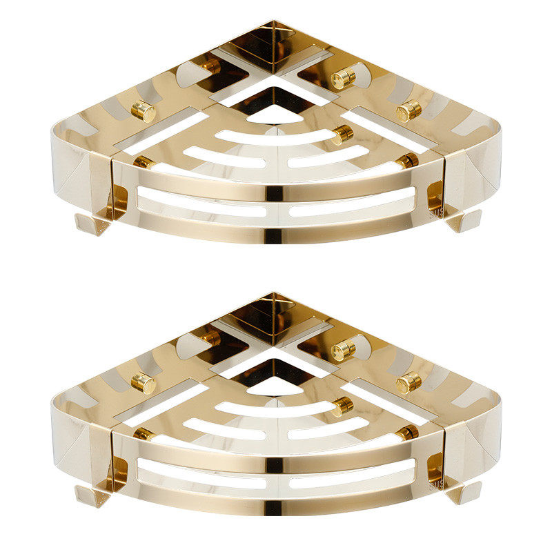 灰色免钉304不锈钢浴室三角篮四方置物架 卫生间厕所洗澡壁挂收纳,淘宝优惠券,粉丝福利购,淘宝优惠卷