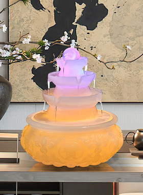 八方来财风水轮流水喷泉摆件循环水办公室客厅桌面招财风水球装饰