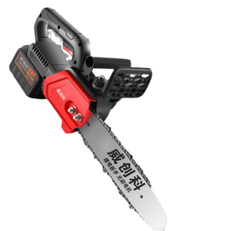 无刷电锯大功率手提式伐木锯家用链条锯电动小型多功能电链锯,淘宝优惠券,粉丝福利购,淘宝优惠卷