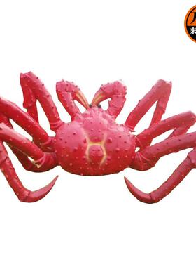 玻璃钢大螃蟹大闸蟹雕塑餐饮店雕塑海洋生物门头装饰螃蟹雕塑摆件