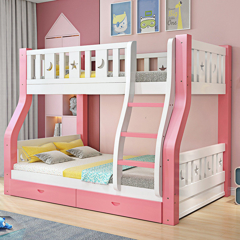 5V上下铺双层床两层上下床全实木成人小户型儿童双人床子母床高低,淘宝优惠券,粉丝福利购,淘宝优惠卷