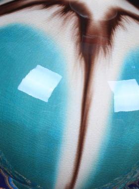 景德镇陶瓷花瓶石榴仿古裂纹釉窑变花瓶批发瓶古典家居装饰品