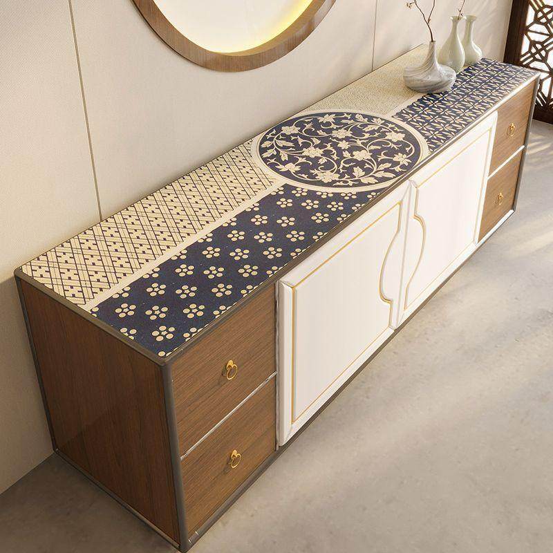 中式电视柜桌布盖布防水防油免洗皮革桌垫鞋柜垫子台面胶垫防尘垫,淘宝优惠券,粉丝福利购,淘宝优惠卷