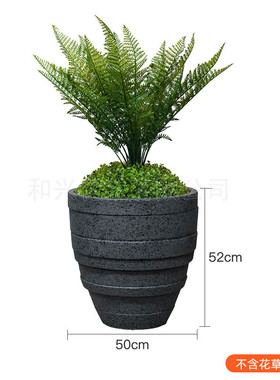 厂家简约层叠花瓶户外庭院绿植盆栽室内客厅玻璃钢花盆落地摆件