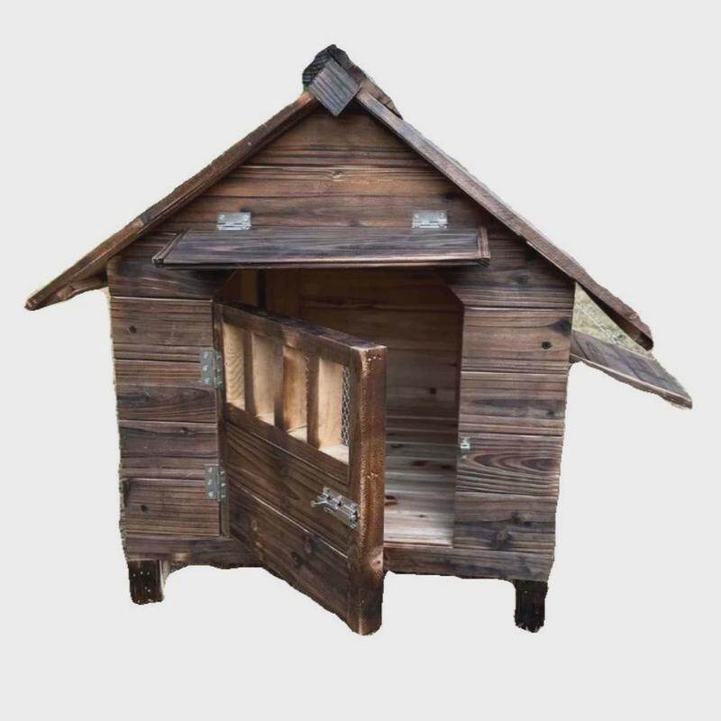 防雨室外碳化木四季狗房子猫房子狗窝猫窝宠物屋狗舍,淘宝优惠券,粉丝福利购,淘宝优惠卷