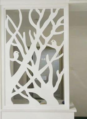 镂空花格吊顶中式过道走廊雕花板玄关背景墙客厅隔断屏风通花pvzb