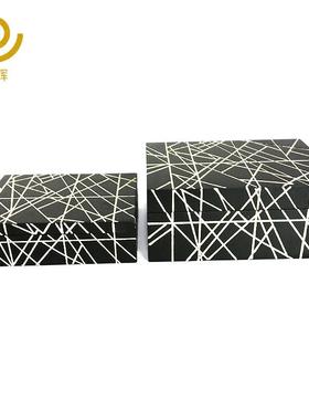 时尚长方形木质首饰收纳盒创意新中式木质木质盒子翻盖工艺品直销