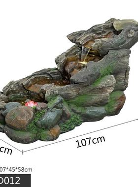 石磨水景假山流水摆件落地庭院客厅喷泉酒店办公室流水生财装饰品