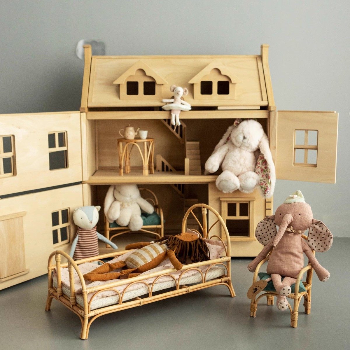 藤编手工艺品小床家具摆件 过家家玩具 场景 双人椅 单人椅 桌,淘宝优惠券,粉丝福利购,淘宝优惠卷