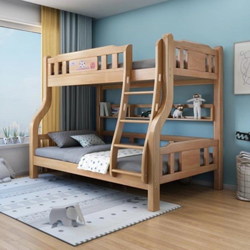 0J全实木上下床双层床大人儿童多功能子母床橡木加粗上下铺高低床,淘宝优惠券,粉丝福利购,淘宝优惠卷