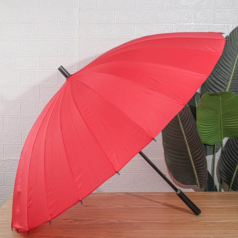 24骨超大号红伞结婚新娘伞手动出嫁长柄表演道具用婚礼大红色雨伞,淘宝优惠券,粉丝福利购,淘宝优惠卷