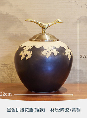 p616批发新中式桌面摆件轻奢家居茶几电视柜工艺品书房酒柜客厅装