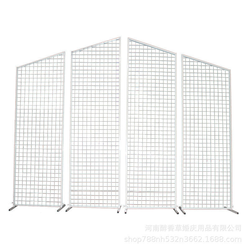 铁艺网格屏风婚庆新款铁艺婚庆道具婚庆背景装饰方形网格屏风摆件,淘宝优惠券,粉丝福利购,淘宝优惠卷
