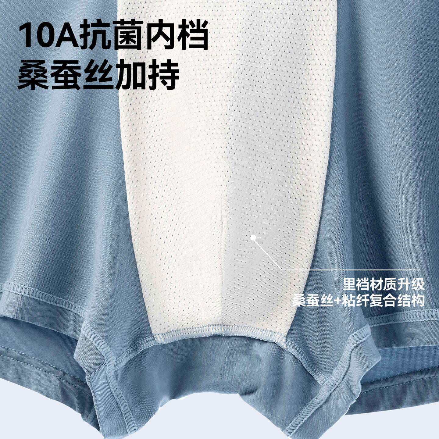 猫人莫代尔秋冬新款内裤男士抗菌透气四角裤头大码高弹平角短裤