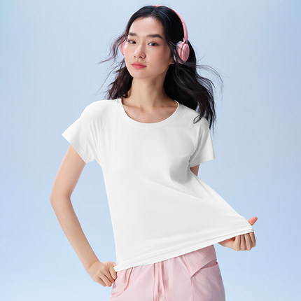 猫人春夏新款透气速干短袖T恤女