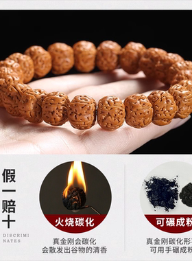 树王爆肉男士文玩佛珠单圈盘玩手串