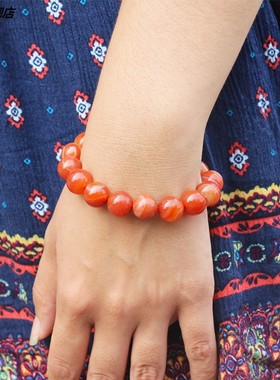 新款飘花玻璃手链玻璃男女单圈手串小礼品