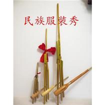 Guizhou Miao Ethnic Reed Sheng Folk Handmade Bamboo Musical Instrument Stage Performance props Lusheng 6 Tube Size Number of Reed Sheng Bag