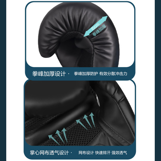 BOXERGING professional boxing gloves thickened and upgraded protection
