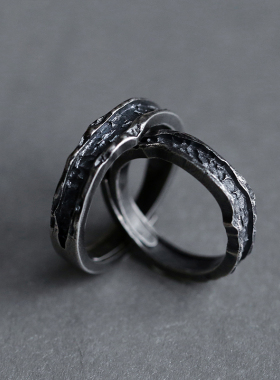 【深渊】复古小众设计ins冷淡风节日礼物开口情侣对戒女戒指男潮