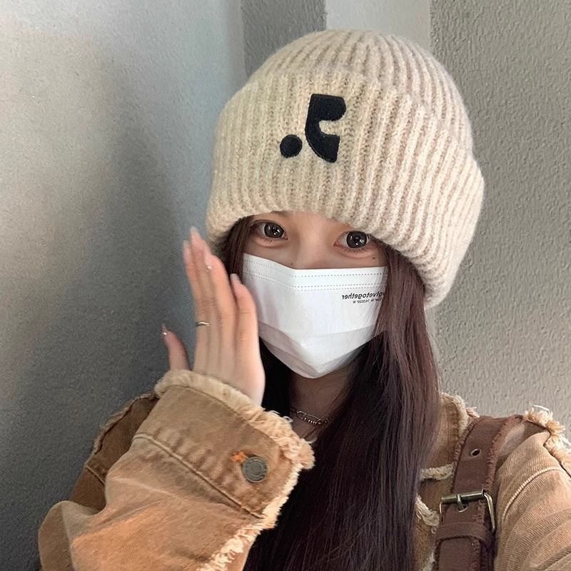 3分月光 韩系复古毛线帽女秋冬保暖护耳时尚帽子显脸小针织冷帽,淘宝优惠券,粉丝福利购,淘宝优惠卷