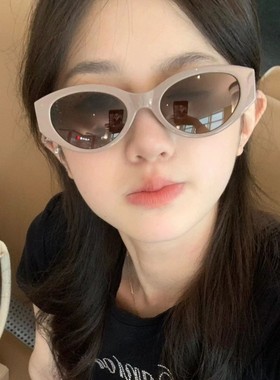 森蓝家TR偏光墨镜女海边防晒紫外线强光窄框猫眼太阳眼镜近视可配