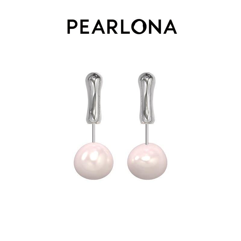 PEARLONA【胡可推荐】危险花园幻境蘑菇立体天使菇珍珠耳钉新中式