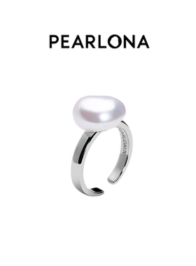 开口戒指珍珠PEARLONA金属小众女