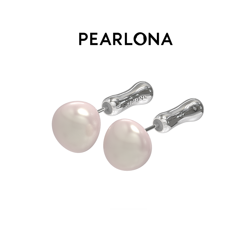 PEARLONA【胡可推荐】危险花园幻境蘑菇立体天使菇珍珠耳钉新中式