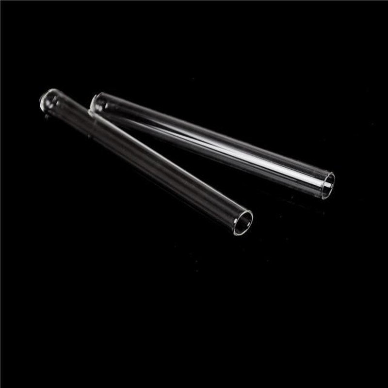 10Pcs Transparent Pyrex Glass Blowing Tubes 100mm Long Thick-图1