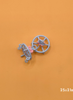 【6.17新】合金kt头摇摇乐蝴蝶结立体圆形晾衣架DIY手作饰品配件