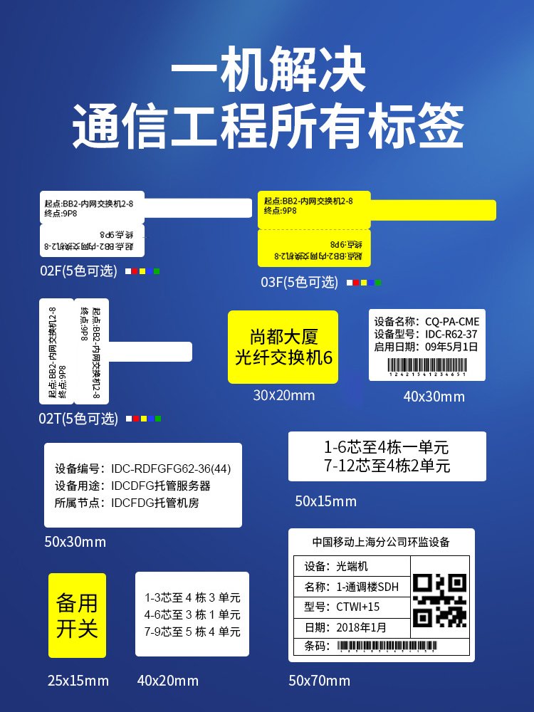 精臣B1通信线缆标签贴打印机可连手机机房光纤尾纤电线不干胶贴纸手持便携式蓝牙小型P刀型工程网线标签机-图0