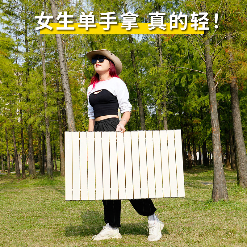猎人部落露营桌椅蛋卷桌户外折叠桌椅桌子一体便携式野餐野炊装备 - 图1