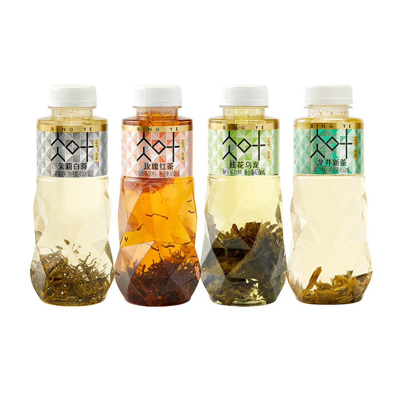 唯可鲜HPP原叶冷萃茶玫瑰红茶茉莉白芽桂花乌龙冷泡茶 450ml*8瓶,淘宝优惠券,粉丝福利购,淘宝优惠卷