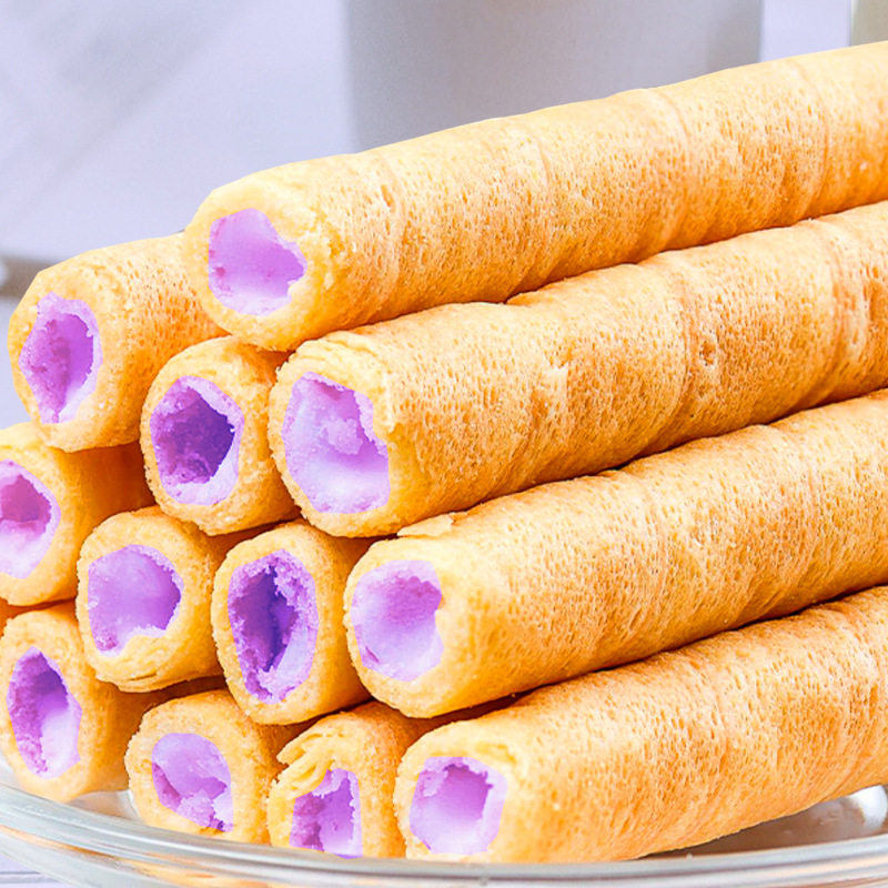 香芋牛奶蛋酥卷美味夹心鸡蛋卷解馋办公室休闲奶香零食独立小包装,淘宝优惠券,粉丝福利购,淘宝优惠卷