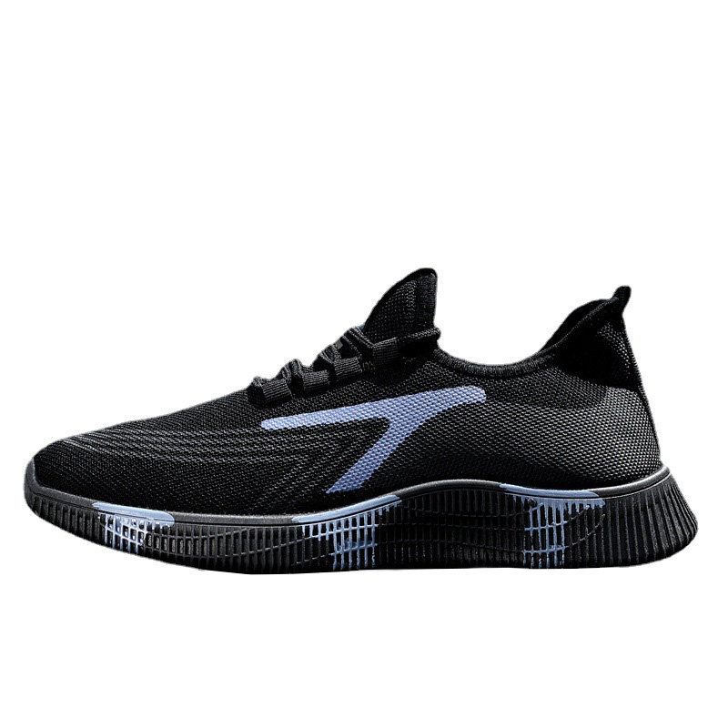 2024夏季新款运动休闲鞋男鞋韩版透气潮流百搭潮鞋网面轻便跑步鞋