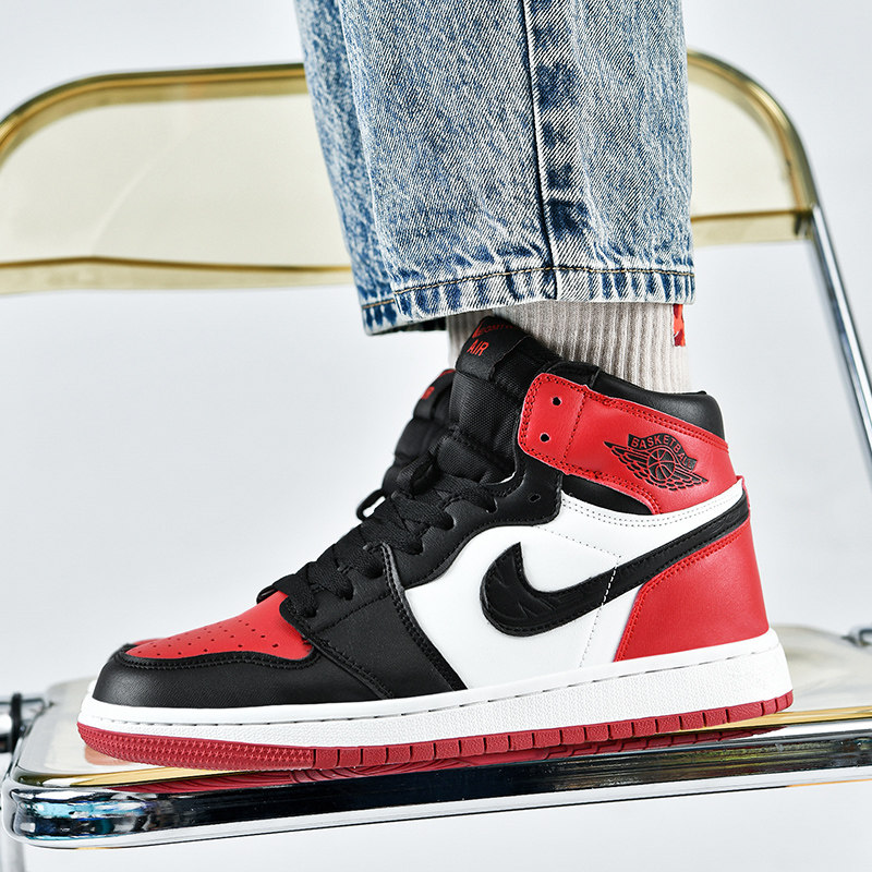 黑红脚趾aj1中帮空军一号男女运动板鞋高帮aj男鞋dunk情侣篮球鞋,淘宝优惠券,粉丝福利购,淘宝优惠卷