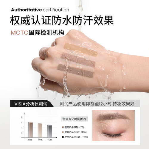 三资堂染眉膏防水持久不脱色自然立体野生眉毛染浅色定型新手眉刷 - 图3