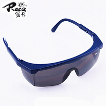 Roca AL026 blue frame grey lenses anti-fog glasses flat light safety protective eyepiece anti-shock windproof mirror