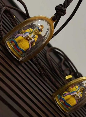 五爷3D立体手工财神唐卡擦擦本命年龙王菩萨护身符项链男女T1611