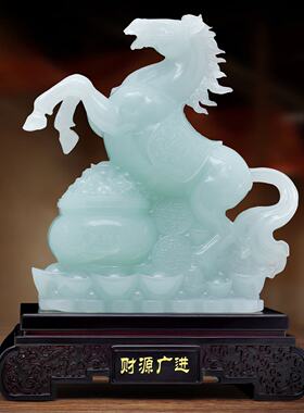 跨境生肖招财马工艺品摆件办公室乔迁开业商务礼品高级感家居装饰