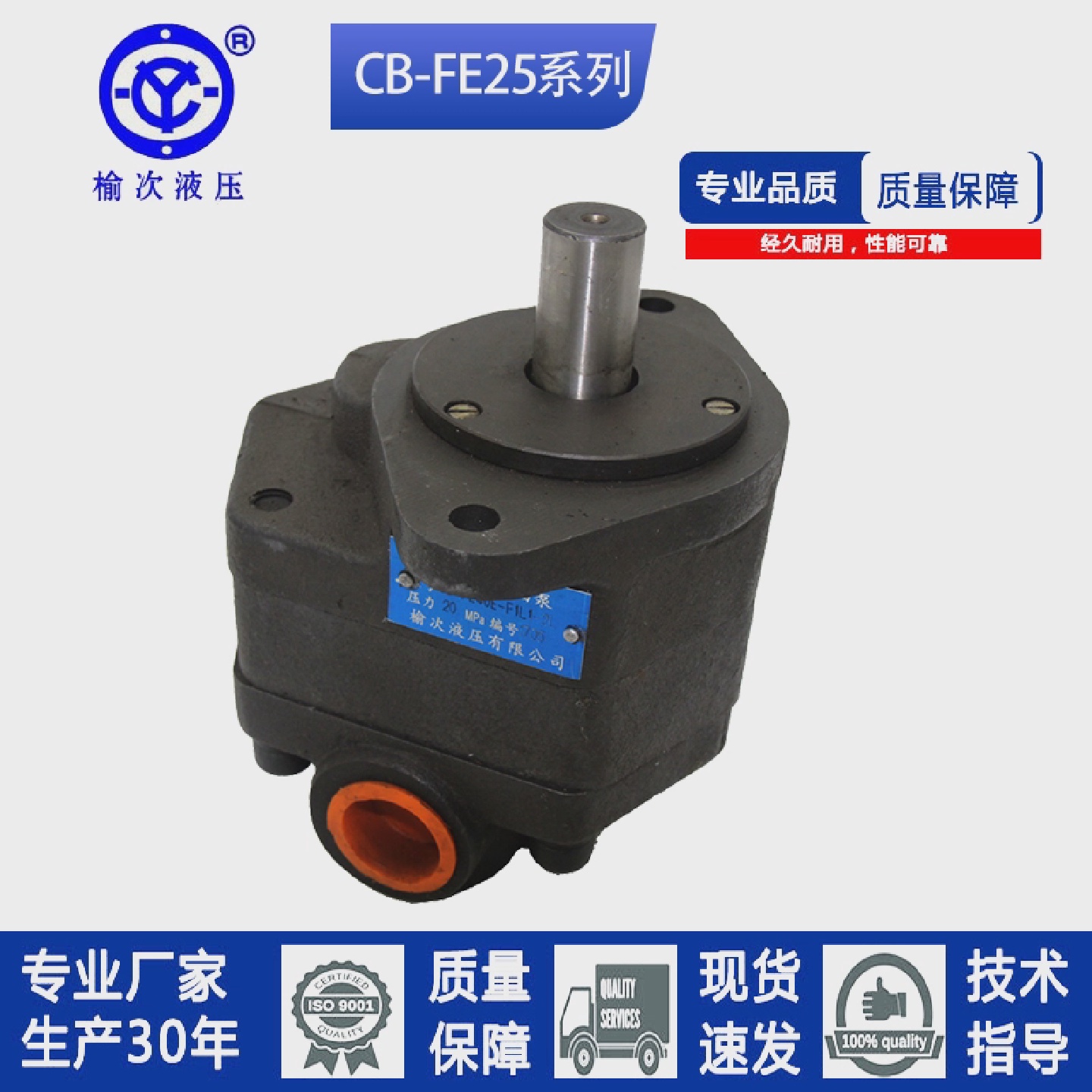 榆次液压款齿轮油泵CB-FE10/16/20/25/31.5/40/50/63-E/F-F1L1 - 图2