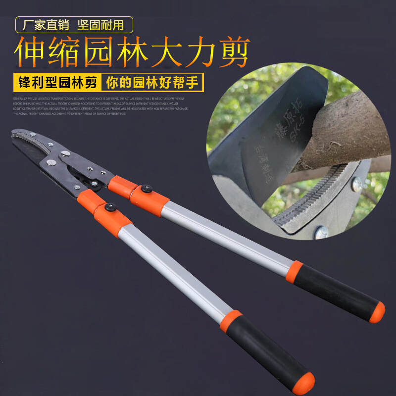 供应伸缩大力剪粗枝剪园林果树剪树枝剪园林剪省力剪果枝高枝 - 图0