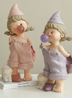 女孩轻奢高级感小众玄关客厅电视柜家居装饰品摆件U乔迁情人节礼