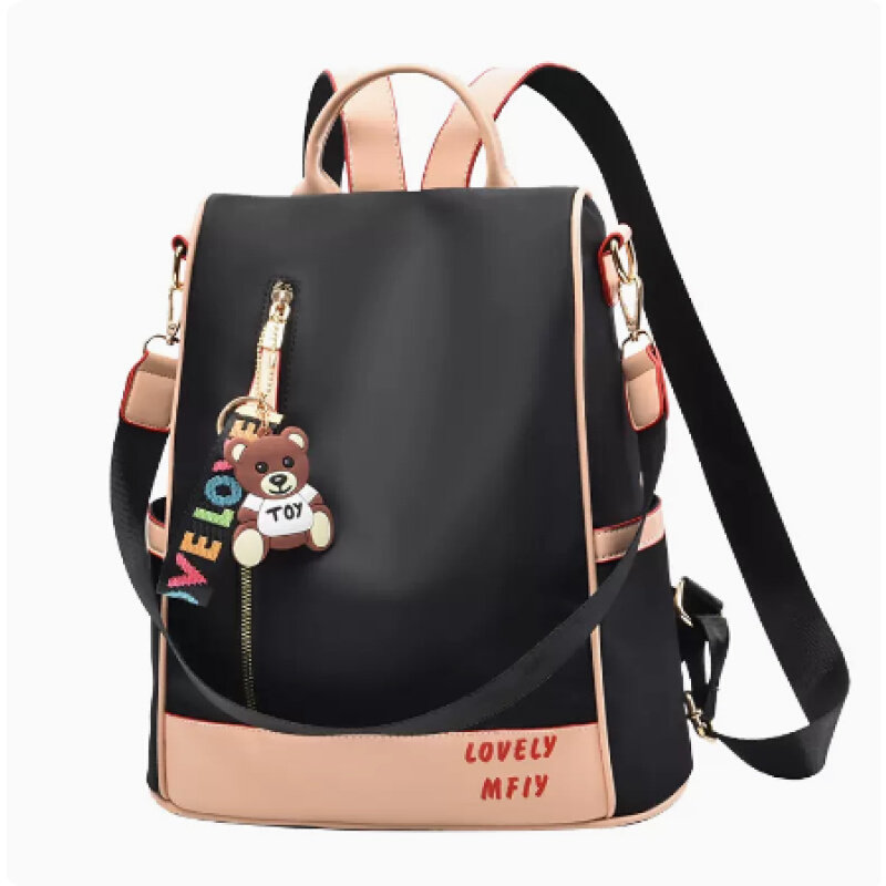 美国VR明星同款双肩包百搭时尚牛津布书包女学生帆布防盗背包旅行