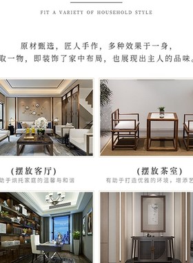 招财流水摆件玄关客厅茶桌办公室装饰创意循环水雾化乔迁开业礼品