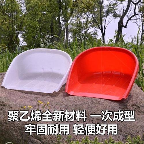 塑料畚箕加厚簸箕扒斗笆箕撮斗工具农用大号粪箕畚斗原生料粪基 - 图0