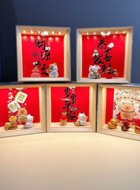 儿童生日小狗手办小夜灯摆件